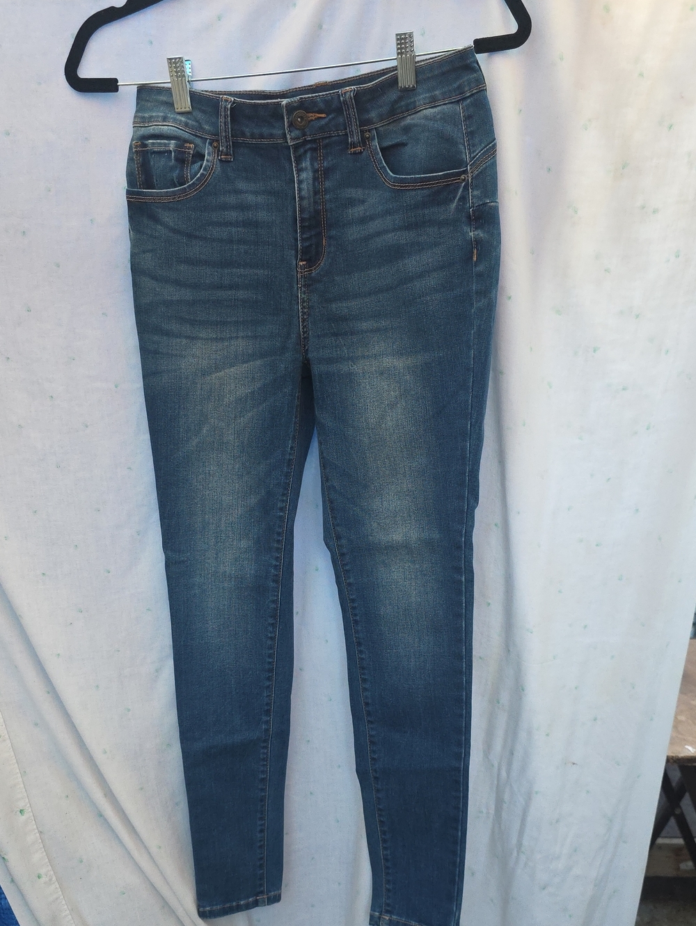 Wax Jean Butt I Love You Medium Wash Skinny Jeans 7 28